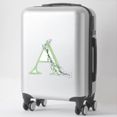 Monogram A lavender Eucalyptus Sticker (Koffer)