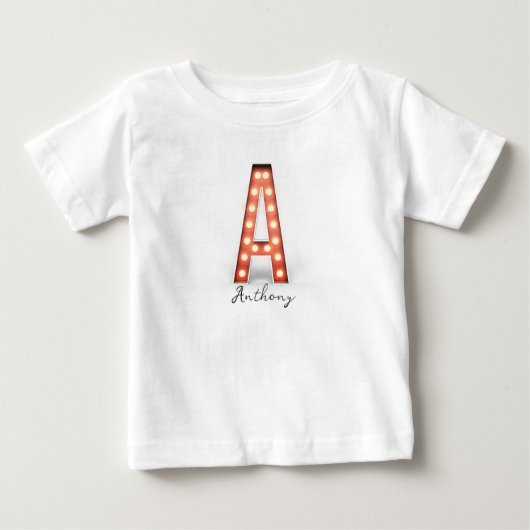Monogram A Marquee-verlichte letters op maat  (Voorkant)