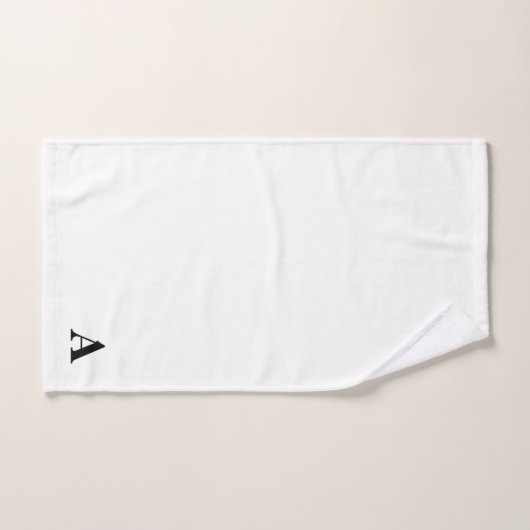 Monogram A op wit Bad Handdoek (Handdoek)