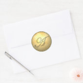 Monogram_A Ronde Sticker (Envelop)