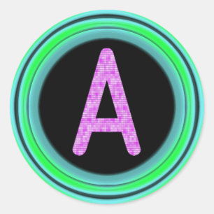 Monogram A Ronde Sticker