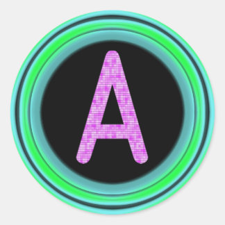 Monogram A Ronde Sticker