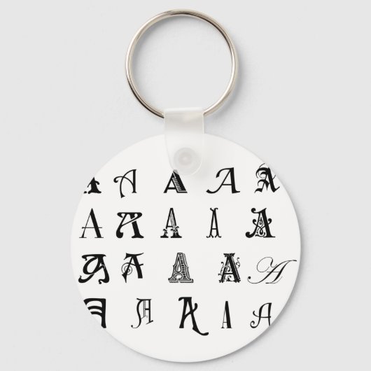 Monogram A Sleutelhanger (Voorkant)