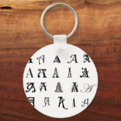 Monogram A Sleutelhanger (Voorkant)