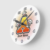 Monogram A Sock Monkey klok (Hoek)
