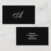 Monogram A visitekaartjes (Voorkant / Achterkant)