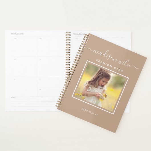 Monogram Aangepast foto-effect Creëer Uw eigen zwa Planner (Display)