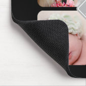 Monogram Aangepast fotocollage Muismat (Hoek)