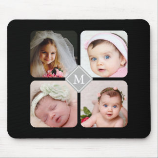 Monogram Aangepast fotocollage Muismat