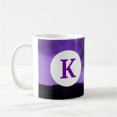 Monogram, aangepast gedrukt koffieboom, Silhouette Koffiemok (Links)