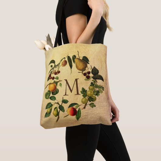 monogram aangepast gepersonaliseerd natuur tas (Dichtbij)