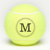 Monogram Aangepast Modern Tennisballen (Achterkant)