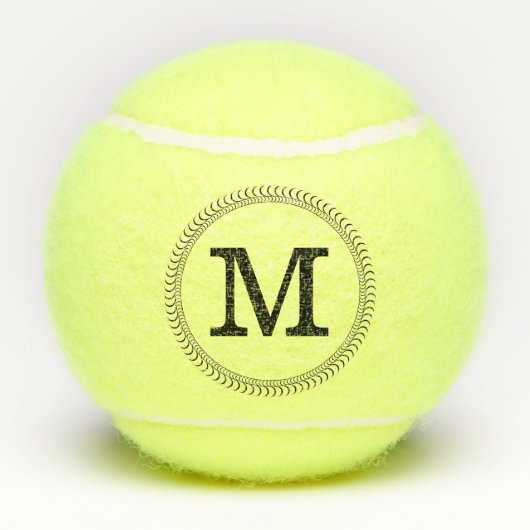 Monogram Aangepast Modern Tennisballen (Achterkant)