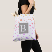 monogram aangepast tas polka dot (Dichtbij)