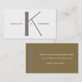 Monogram Aangepast Visitekaartje voor grafische il (Voorkant / Achterkant)