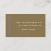 Monogram Aangepast Visitekaartje voor grafische il (Achterkant)