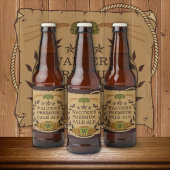 Monogram Aangepaste bierlabels Bier Etiket