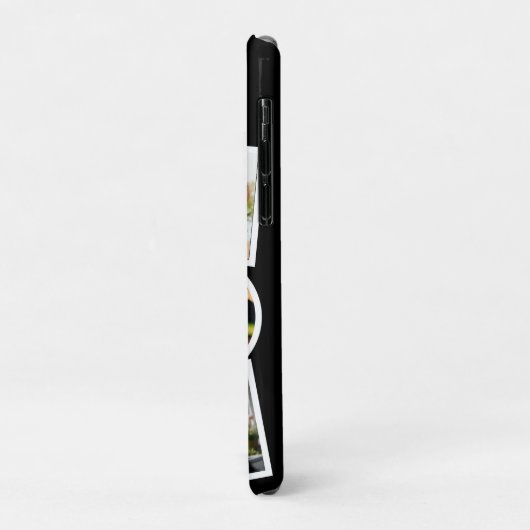 Monogram Aangepaste Collage Upload Je Eigen 6 Foto Case-Mate iPhone Case (Achterkant/links)