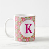 monogram aangepaste gedrukte koffie Mok (Links)