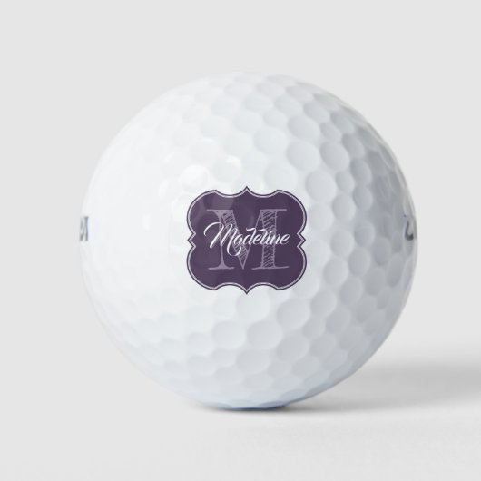 Monogram Aangepaste Golfbal Golfballen (Voorkant)