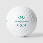 Monogram. Aangepaste golfnaam Golfballen (Voorkant)
