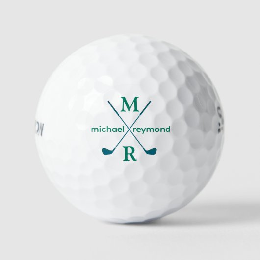 Monogram. Aangepaste golfnaam Golfballen (Voorkant)