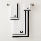 Monogram aangepaste initialen - Handdoeken set met (Insitu)