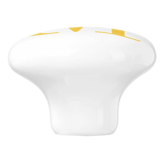 Monogram Aangepaste invoerknop Keramische Knop (Zijkant)