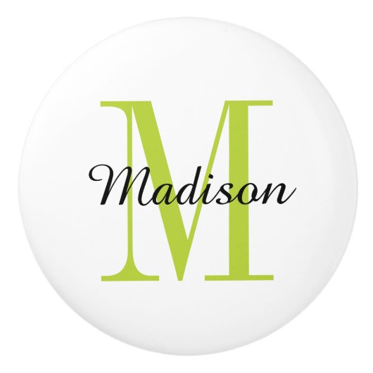 Monogram Aangepaste invoerknop Keramische Knop (Voorkant)