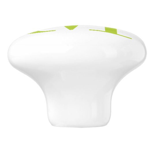 Monogram Aangepaste invoerknop Keramische Knop (Zijkant)