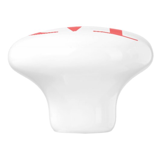 Monogram Aangepaste invoerknop Keramische Knop (Zijkant)