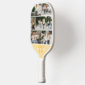 Monogram Aangepaste kleuren voor fotocollage Pickleball Paddle (Links)