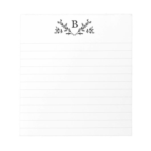 Monogram Aangepaste led-laptop Notitieblok (Voorkant)