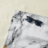 Monogram Aangepaste Letter Marmeren Strandlaken (In situ)