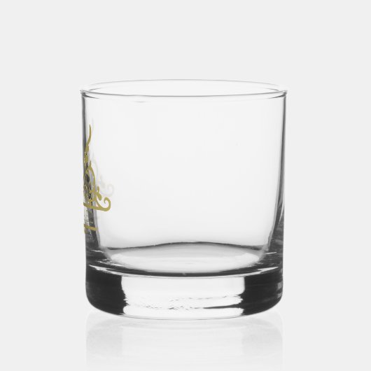 Monogram Aangepaste Naam  Gepersonaliseerd Whisky Glas (Links)