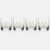 Monogram Aangepaste Naam  Gepersonaliseerd Whisky Glas (Voorkant)