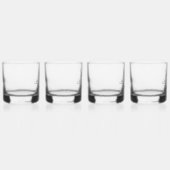 Monogram Aangepaste Naam  Gepersonaliseerd Whisky Glas (Rechts)