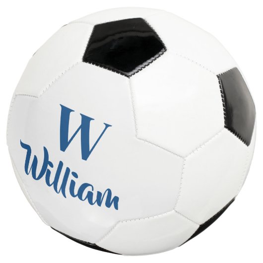 Monogram Aangepaste Naam Klassieke Sporten Voetbal (Drie kwart)