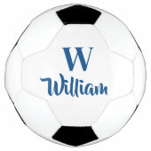 Monogram Aangepaste Naam Klassieke Sporten Voetbal (Voorkant)