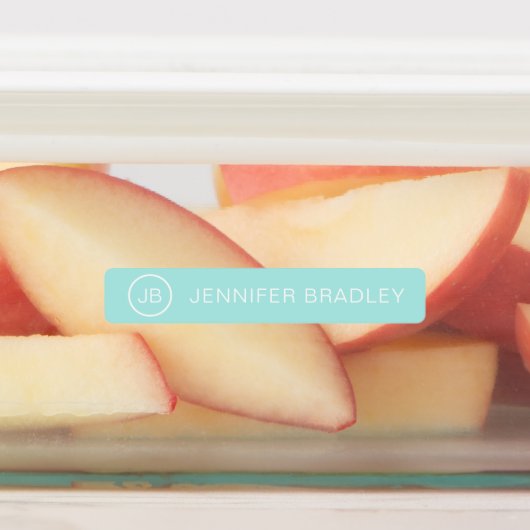 Monogram Aangepaste naam Kleding Labels Pastel Roz (Aangebracht)