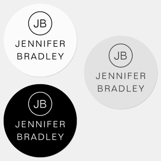 Monogram Aangepaste naam Kleding Labels School Lab (Groep)