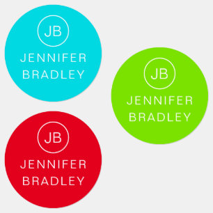 Monogram Aangepaste naam Kleding Labels School Lab