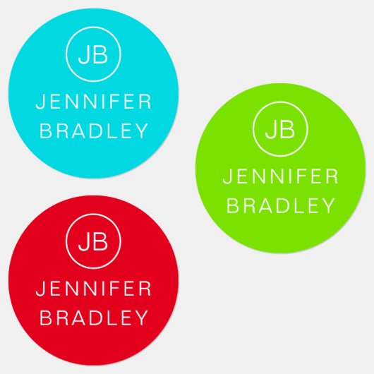 Monogram Aangepaste naam Kleding Labels School Lab (Groep)