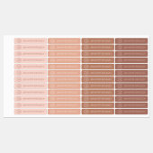 Monogram Aangepaste naam Kledingschool Labels (Vel)