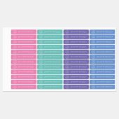 Monogram Aangepaste naam Kledingschool Labels (Vel)