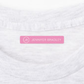 Monogram Aangepaste naam Kledingschool Labels (Aangebracht)