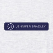 Monogram Aangepaste naam Kledingschool Labels (Design 1)