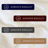 Monogram Aangepaste naam Kledingschool Labels