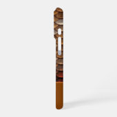 Monogram Aangepaste naam Metallic Zeemeermin-weegs iPhone Hoesje (Linkerkant)