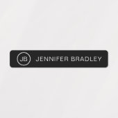 Monogram Aangepaste naam Modern Boy Girl Labels (Design 1)